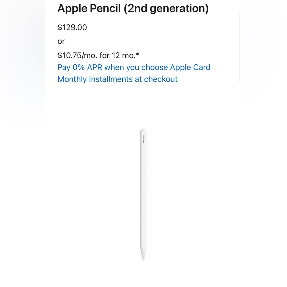 New 2nd Generation Apple Pencil